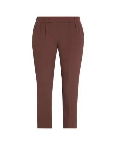 Brunello Cucinelli Silk Crepe Slim-Leg Ankle Pull-On Pants | Thumbnail 1 Brunello Cucinelli Silk Crepe Slim-Leg Ankle Pull-On Pants | Thumbnail 1