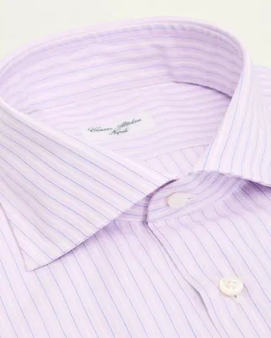 Cesare Attolini Men's Micro-Graph Check Dress Shirt | Thumbnail 2 Cesare Attolini Men's Micro-Graph Check Dress Shirt | Thumbnail 2
