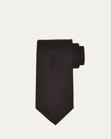 Brioni Men's Micro-Jacquard Silk Tie | Thumbnail 2 Brioni Men's Micro-Jacquard Silk Tie | Thumbnail 2