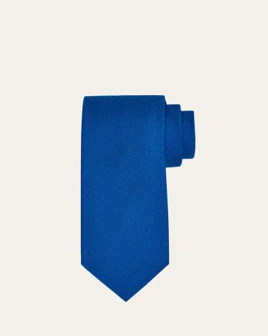 Brioni Men's Micro-Jacquard Silk Tie | Thumbnail 5 Brioni Men's Micro-Jacquard Silk Tie | Thumbnail 5