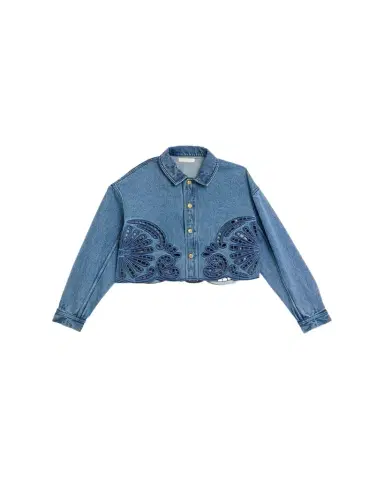 Ulla Johnson Bobbi Embroidered Denim Jacket | Thumbnail 1 Ulla Johnson Bobbi Embroidered Denim Jacket | Thumbnail 1