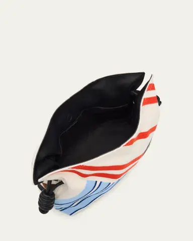 Loewe Flamenco Woven Striped Clutch Bag | Thumbnail 3 Loewe Flamenco Woven Striped Clutch Bag | Thumbnail 3