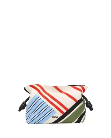 Loewe Flamenco Woven Striped Clutch Bag | Thumbnail 1 Loewe Flamenco Woven Striped Clutch Bag | Thumbnail 1