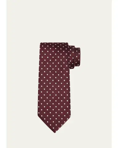 Tom Ford Men's Polka Dot Silk Tie | Thumbnail 3 Tom Ford Men's Polka Dot Silk Tie | Thumbnail 3