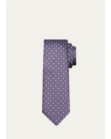 Tom Ford Men's Polka Dot Silk Tie | Thumbnail 6 Tom Ford Men's Polka Dot Silk Tie | Thumbnail 6