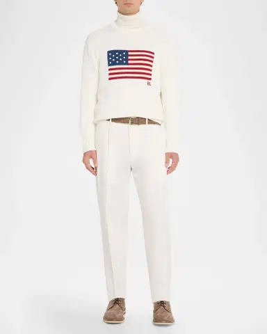 Polo Ralph Lauren Men's Iconic Flag Cotton Sweater | Thumbnail 2 Polo Ralph Lauren Men's Iconic Flag Cotton Sweater | Thumbnail 2