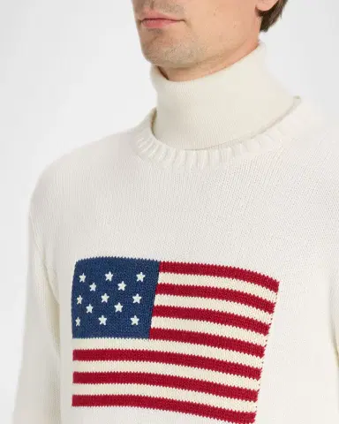 Polo Ralph Lauren Men's Iconic Flag Cotton Sweater | Thumbnail 5 Polo Ralph Lauren Men's Iconic Flag Cotton Sweater | Thumbnail 5