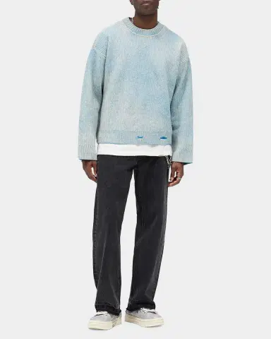 Represent Legacy Fade Out Reversible Knit Crewneck Sweater | Thumbnail 2 Represent Legacy Fade Out Reversible Knit Crewneck Sweater | Thumbnail 2