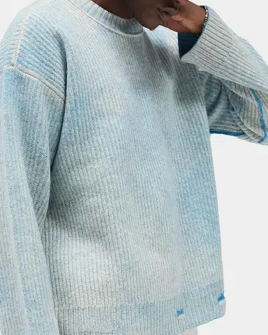 Represent Legacy Fade Out Reversible Knit Crewneck Sweater | Thumbnail 5 Represent Legacy Fade Out Reversible Knit Crewneck Sweater | Thumbnail 5