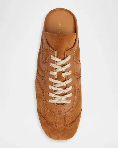 Dries Van Noten Mixed Leather Retro Runner Sneaker Mules | Thumbnail 4 Dries Van Noten Mixed Leather Retro Runner Sneaker Mules | Thumbnail 4