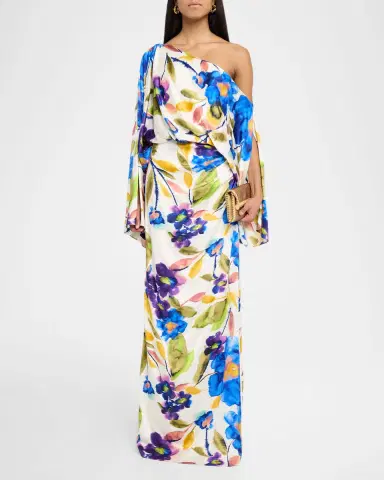 Ramy Brook Noel Floral Asymmetric Maxi Dress | Thumbnail 2 Ramy Brook Noel Floral Asymmetric Maxi Dress | Thumbnail 2