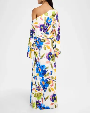 Ramy Brook Noel Floral Asymmetric Maxi Dress | Thumbnail 3 Ramy Brook Noel Floral Asymmetric Maxi Dress | Thumbnail 3