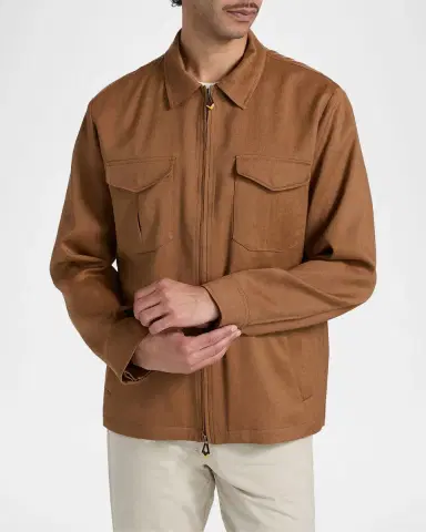 Sartorio Men's Joly Linen-Wool-Mohair Jacket | Thumbnail 4 Sartorio Men's Joly Linen-Wool-Mohair Jacket | Thumbnail 4