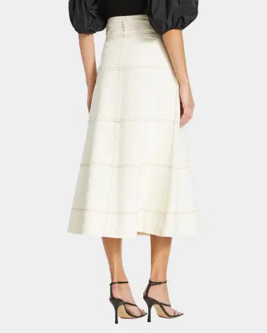 Tanya Taylor Hudson Belted Midi Skirt | Thumbnail 3 Tanya Taylor Hudson Belted Midi Skirt | Thumbnail 3