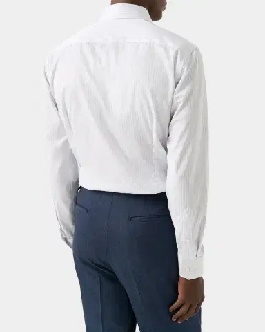 Eton Men's Elevated Stripe Supima Cotton Dress Shirt | Thumbnail 3 Eton Men's Elevated Stripe Supima Cotton Dress Shirt | Thumbnail 3