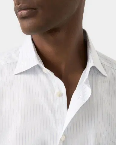 Eton Men's Elevated Stripe Supima Cotton Dress Shirt | Thumbnail 5 Eton Men's Elevated Stripe Supima Cotton Dress Shirt | Thumbnail 5