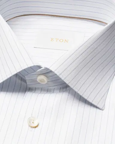 Eton Men's Elevated Stripe Supima Cotton Dress Shirt | Thumbnail 6 Eton Men's Elevated Stripe Supima Cotton Dress Shirt | Thumbnail 6