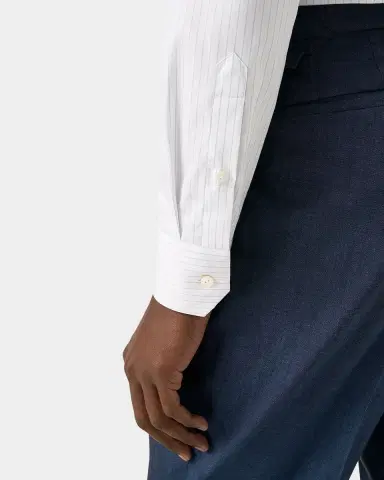 Eton Men's Elevated Stripe Supima Cotton Dress Shirt | Thumbnail 8 Eton Men's Elevated Stripe Supima Cotton Dress Shirt | Thumbnail 8