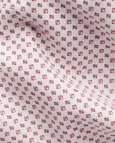 Eton Men's Signature Twill Geo-Print Dress Shirt | Thumbnail 7 Eton Men's Signature Twill Geo-Print Dress Shirt | Thumbnail 7