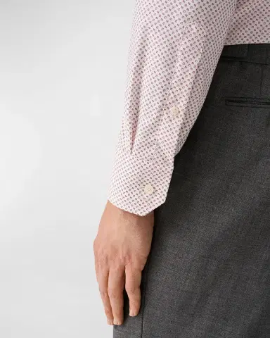 Eton Men's Signature Twill Geo-Print Dress Shirt | Thumbnail 8 Eton Men's Signature Twill Geo-Print Dress Shirt | Thumbnail 8
