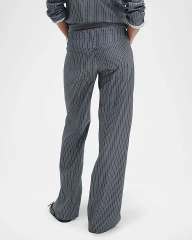 rag & bone Saige Striped Low-Rise Poplin Pants | Thumbnail 3 rag & bone Saige Striped Low-Rise Poplin Pants | Thumbnail 3