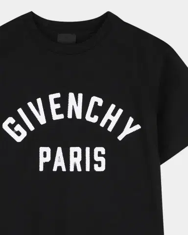 Givenchy Boy 's Logo-Embroidered Cotton T-Shirt, Size 4- | Thumbnail 3 Givenchy Boy 's Logo-Embroidered Cotton T-Shirt, Size 4- | Thumbnail 3