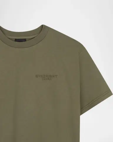 Givenchy Boy 's Logo-Embroidered Drop-Shoulder T-Shirt, Size 8- | Thumbnail 3 Givenchy Boy 's Logo-Embroidered Drop-Shoulder T-Shirt, Size 8- | Thumbnail 3