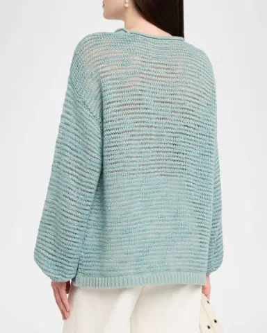 Guest In Residence Open Stripe Crewneck Sweater | Thumbnail 3 Guest In Residence Open Stripe Crewneck Sweater | Thumbnail 3