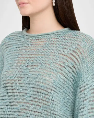 Guest In Residence Open Stripe Crewneck Sweater | Thumbnail 5 Guest In Residence Open Stripe Crewneck Sweater | Thumbnail 5