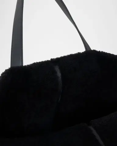 Akris Ai Reversible Leather and Shearling Tote Bag | Thumbnail 4 Akris Ai Reversible Leather and Shearling Tote Bag | Thumbnail 4