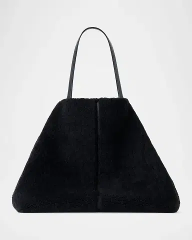 Akris Ai Reversible Leather and Shearling Tote Bag | Thumbnail 7 Akris Ai Reversible Leather and Shearling Tote Bag | Thumbnail 7