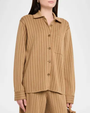 Guest in Residence Pinstripe Work Shirt | Thumbnail 4 Guest in Residence Pinstripe Work Shirt | Thumbnail 4