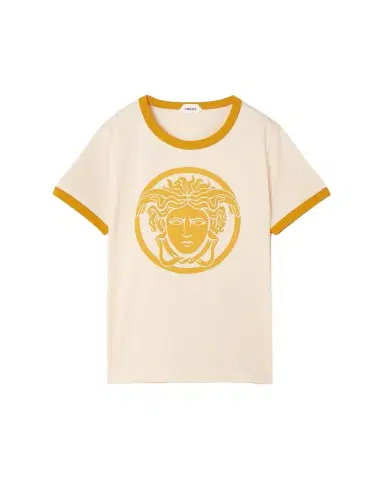 Versace Kid's Logo-Print Cotton Jersey T-Shirt, Size -1 | Thumbnail 1 Versace Kid's Logo-Print Cotton Jersey T-Shirt, Size -1 | Thumbnail 1