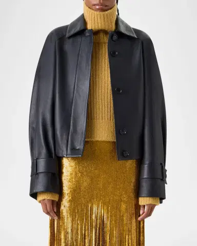Akris Kallisto Lamb Nappa Leather Jacket | Thumbnail 6 Akris Kallisto Lamb Nappa Leather Jacket | Thumbnail 6