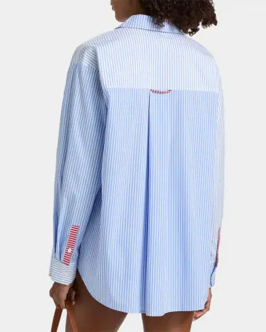 Solid & Striped The Avril Stripe Button-Front Shirt | Thumbnail 3 Solid & Striped The Avril Stripe Button-Front Shirt | Thumbnail 3