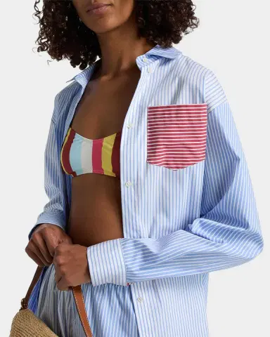Solid & Striped The Avril Stripe Button-Front Shirt | Thumbnail 5 Solid & Striped The Avril Stripe Button-Front Shirt | Thumbnail 5