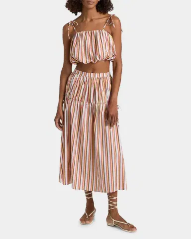 Solid & Striped The Ivy Striped Bubble Crop Top | Thumbnail 2 Solid & Striped The Ivy Striped Bubble Crop Top | Thumbnail 2