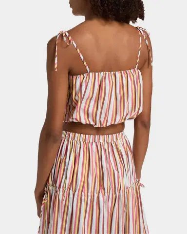 Solid & Striped The Ivy Striped Bubble Crop Top | Thumbnail 3 Solid & Striped The Ivy Striped Bubble Crop Top | Thumbnail 3
