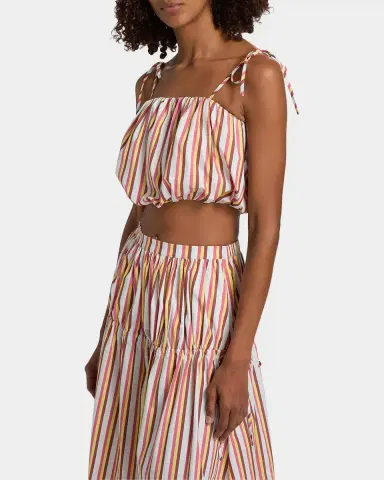 Solid & Striped The Ivy Striped Bubble Crop Top | Thumbnail 7 Solid & Striped The Ivy Striped Bubble Crop Top | Thumbnail 7