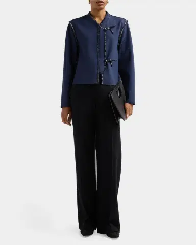 Giorgio Armani Brocade-Trim Jacket | Thumbnail 2 Giorgio Armani Brocade-Trim Jacket | Thumbnail 2