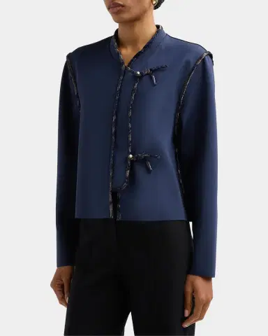 Giorgio Armani Brocade-Trim Jacket | Thumbnail 5 Giorgio Armani Brocade-Trim Jacket | Thumbnail 5
