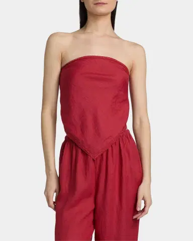 Cami NYC Gael Strapless Linen Camisole | Thumbnail 4 Cami NYC Gael Strapless Linen Camisole | Thumbnail 4