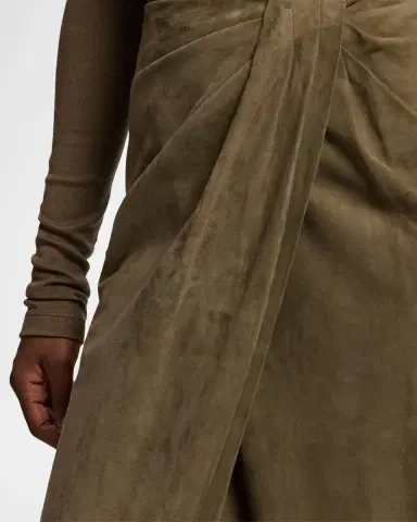 Ralph Lauren Collection Lightweight Suede Midi Skirt | Thumbnail 5 Ralph Lauren Collection Lightweight Suede Midi Skirt | Thumbnail 5