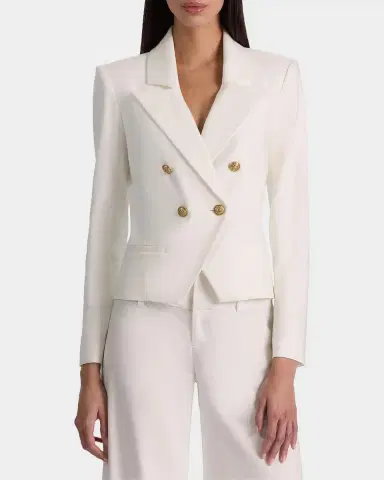 ALICE + OLIVIA Sable Double-Breasted Crop Blazer | Thumbnail 4 ALICE + OLIVIA Sable Double-Breasted Crop Blazer | Thumbnail 4