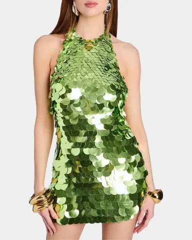 Retrofete Bondera Sequined Halter Mini Dress | Thumbnail 8 Retrofete Bondera Sequined Halter Mini Dress | Thumbnail 8