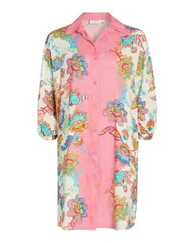 Johnny Was Roisin Floral Mini Shirtdress | Thumbnail 1 Johnny Was Roisin Floral Mini Shirtdress | Thumbnail 1