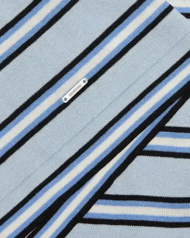 SIMKHAI Men 's Duke Striped Silk-Cotton T-Shirt | Thumbnail 6 SIMKHAI Men 's Duke Striped Silk-Cotton T-Shirt | Thumbnail 6