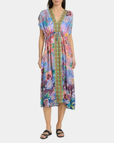 Johnny Was Lilliana Gradient Floral Caftan | Thumbnail 2 Johnny Was Lilliana Gradient Floral Caftan | Thumbnail 2