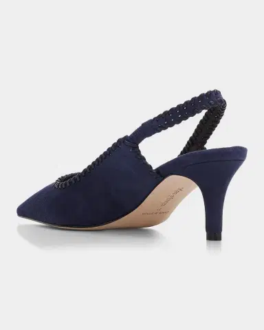Cinq à Sept Sylvie 65MM Suede Slingback Pumps | Thumbnail 2 Cinq à Sept Sylvie 65MM Suede Slingback Pumps | Thumbnail 2