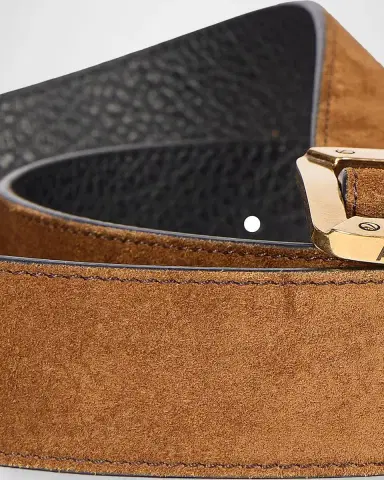 Acne Studios Men's Reversible Suede Belt | Thumbnail 5 Acne Studios Men's Reversible Suede Belt | Thumbnail 5
